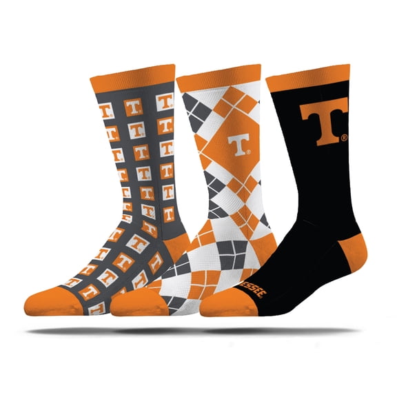Unisex Strideline Tennessee Volunteers Business Knit Crew Socks Three-Pack Set
