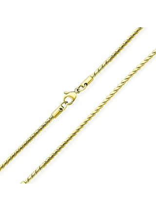 2mm 24k Shiny Gold Plated Cable Chain, Tiny Ball Bar Chain, Choker