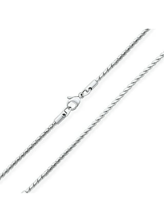 Necklace Extender White Gold Chain Extender 925 Sterling Silver Necklace  Bracelet Anklet Extenders Chain Extension for Jewelry Making (1 2 3 inch) 