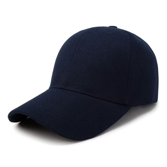 Unisex Structured Baseball Cap with Adjustable Closure - Performance Hat for Outdoor Activities Navy One Size