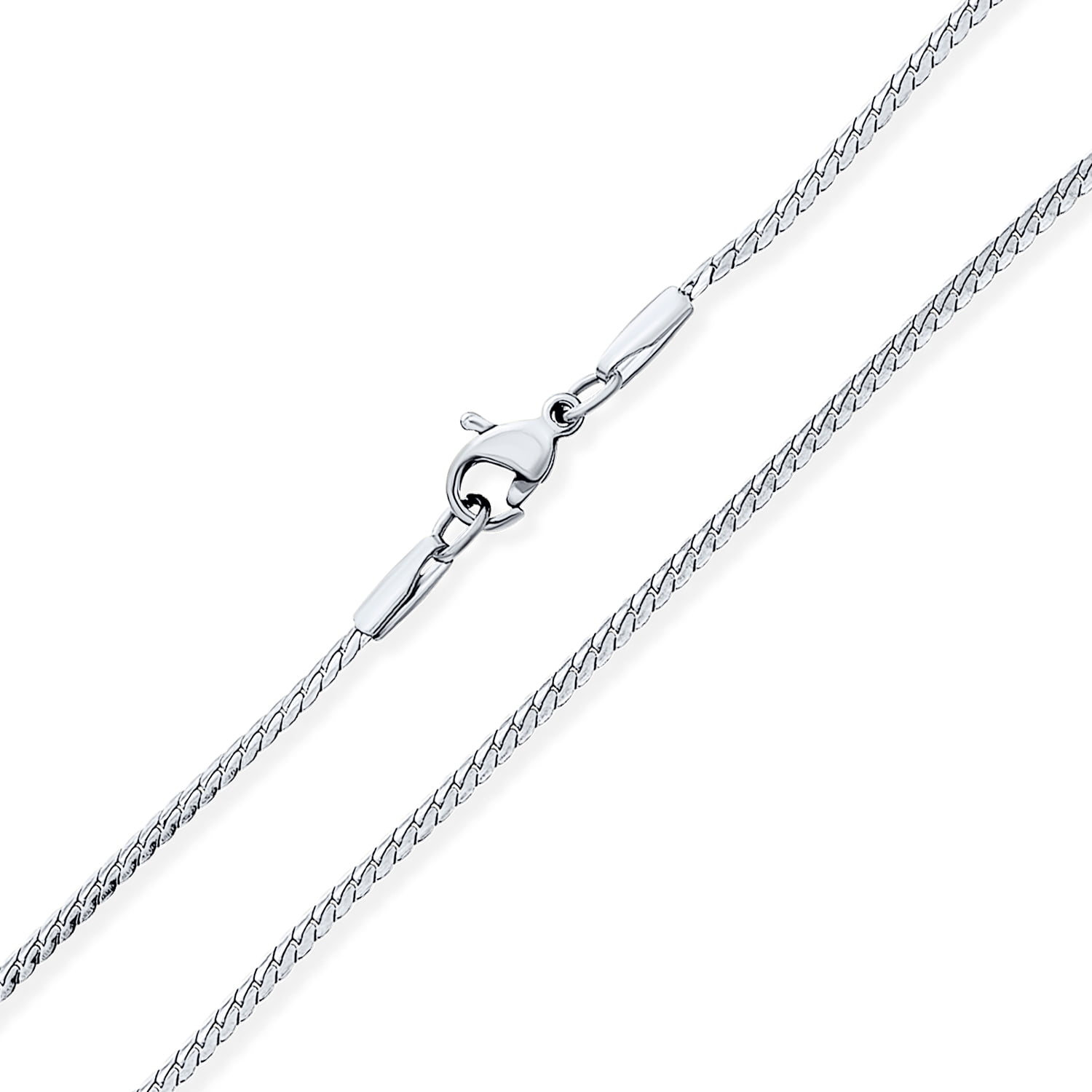 Flat Gold Chain Mens Snake Chain Necklace Silver Snake Chain