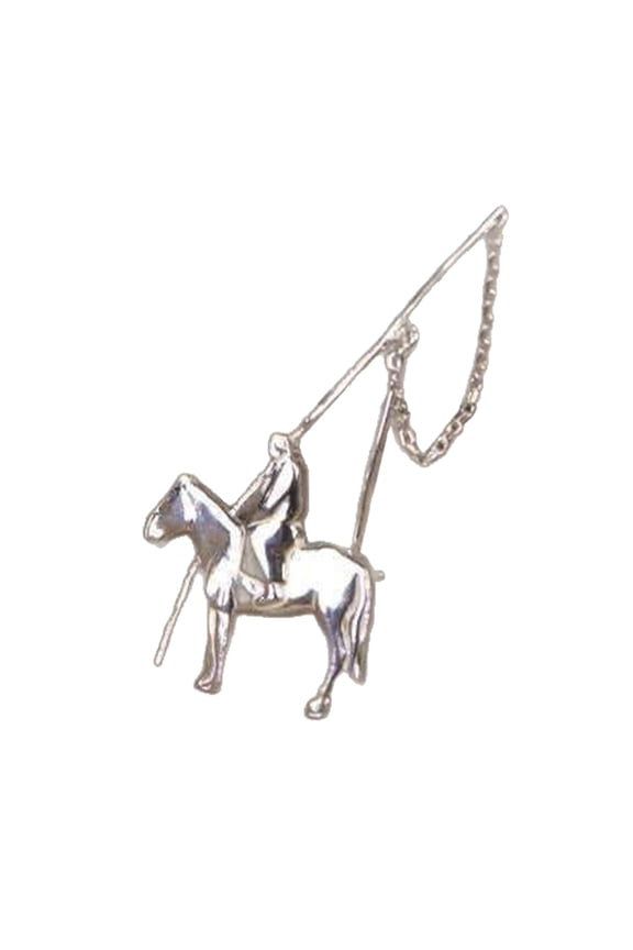 Unisex Suit Overcoat Brooch Decoration Mongolian Horse Lassoes Poles Brooch Pin Clothing Accessories for Special Event