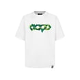 thumbnail image 1 of Unisex Summer 3D Embroidered T Shirt Good Logo Colorful Plant Embroidery Moisture Wicking Daily Wear, White, L, 1 of 7