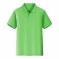 thumbnail image 1 of Unisex Summer Breathable Button Down Shirt - Lapel Collar, Polyester/Spandex, for Work/Casual - S-XXXXL Sizes, 1 of 3
