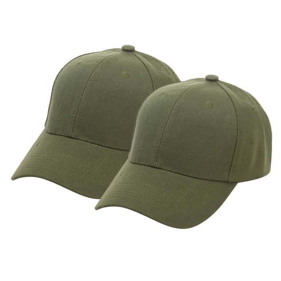 Unisex Summer Casual Outdoors Solid Color Sports Summer Hat Baseball Cap Adjustable Mens Baseball Cap Army Green One Size