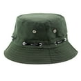thumbnail image 1 of Unisex Summer Fisherman Bucket Hat - Foldable Upf 50+ Sun Hat for Beach, Travel & Outdoor Activities Under 5$, Yubnlvae Mens And Womens Fashion Casual Sun Go Out to Play , Army Green, One Size, 1 of 2