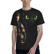 Unisex Summer How To Train Your Dragon Toothless T-Shirts Crewneck Cool Short Sleeve Funny Graphic Print Top Casual Tees For Men Women