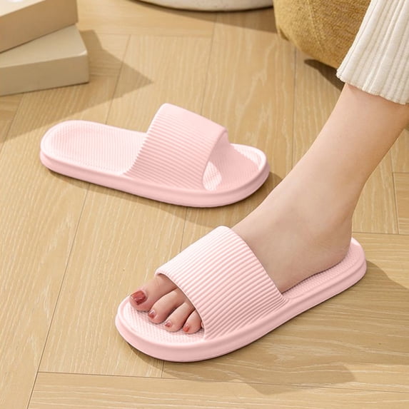 Unisex Summer Non-Slip EVA Shower Flip Flops with Thick Cushioned Sole for Bathroom Pool Beach Indoor and Outdoor Use
