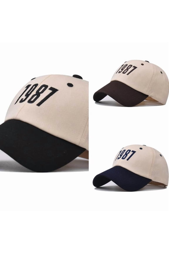 Unisex Summer Splice Color Embroidery Baseball Caps Adjustable Dad Hat Visor For Outdoor Activities Hats for Women Men Washed Baseball Hat Adjustable Cotton Sports Caps for Adults Outdoor Activities
