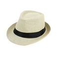 thumbnail image 1 of Unisex Summer Straw Sun Hat - Short Brim, Breathable, and Casual Design - One Size (56-58cm Circumference) for Women and Men, 1 of 3