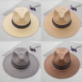 thumbnail image 1 of KLOY2K Womens Mens Wide Brim Straw Panama Hat Summer Beach Sun Hats Straw Hat for Women One Size, 1 of 5