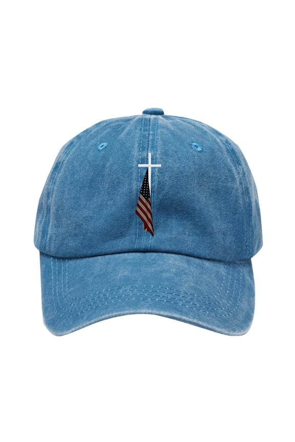 Unisex Summer Washed Baseball Cap Soft Unconstructed Fashion Blank Adjustable Size Dad Hat Blue One Size