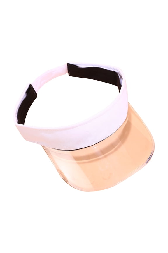 Unisex Sun Hat Empty Top Solid Color Elastic Polyester Gender Free Adjustable All Match Daily Sunshade Visor Cap