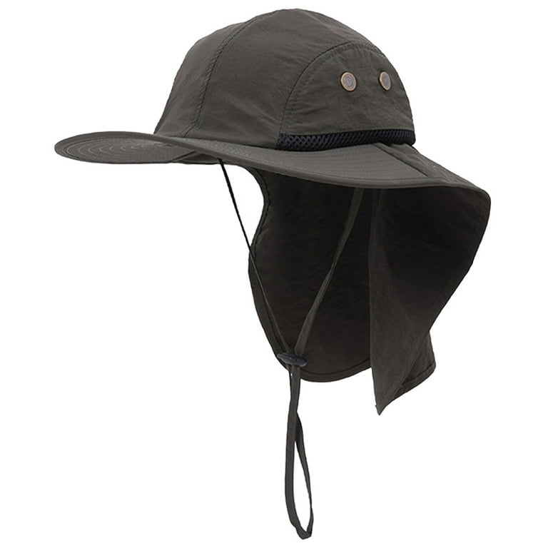 Unisex Sun Hat with Neck Flap Cover Fishing Cap Neck Protection,UPF 50+