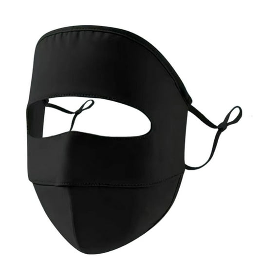 Unisex Sun Protection Full Face Mask, UPF 50+ Face Cover, Breathable Face Cover Hat Outdoor Activities Summer Cycling Hiking Travel,Color:Black