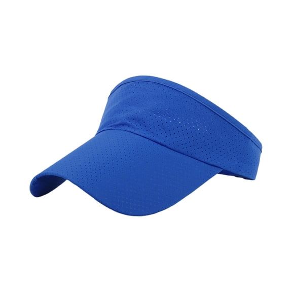 Unisex Sun Visor Hat Performance Running Visor Brim Quick-Dry Moisture Wicking Sports Cap for Workouts and Training Royal Blue