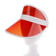 thumbnail image 1 of Unisex Sun Visors Hats Plastic Clear Cap Candy Color Transparent Tourist Visor Cap Colorful Poker Hat Golf Tennis Beach Headwear for Women Men, 1 of 4
