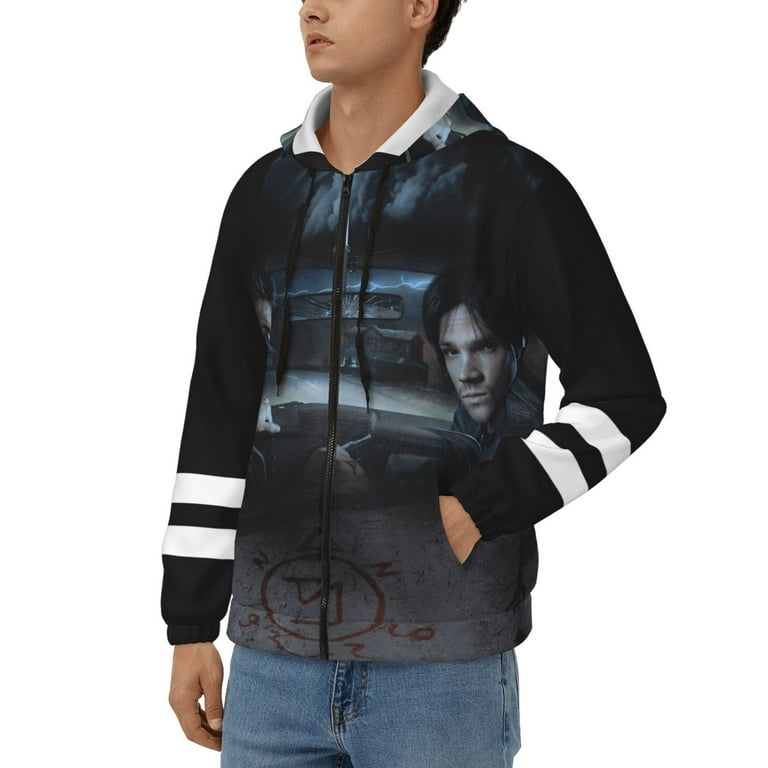 Supernatural zip up hoodie best sale