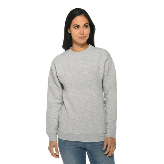 Unisex Sweatshirts for Women Men Sweatshirt Casual Plain Uniform Long Sleeve Gray Sweaters for Men and Women