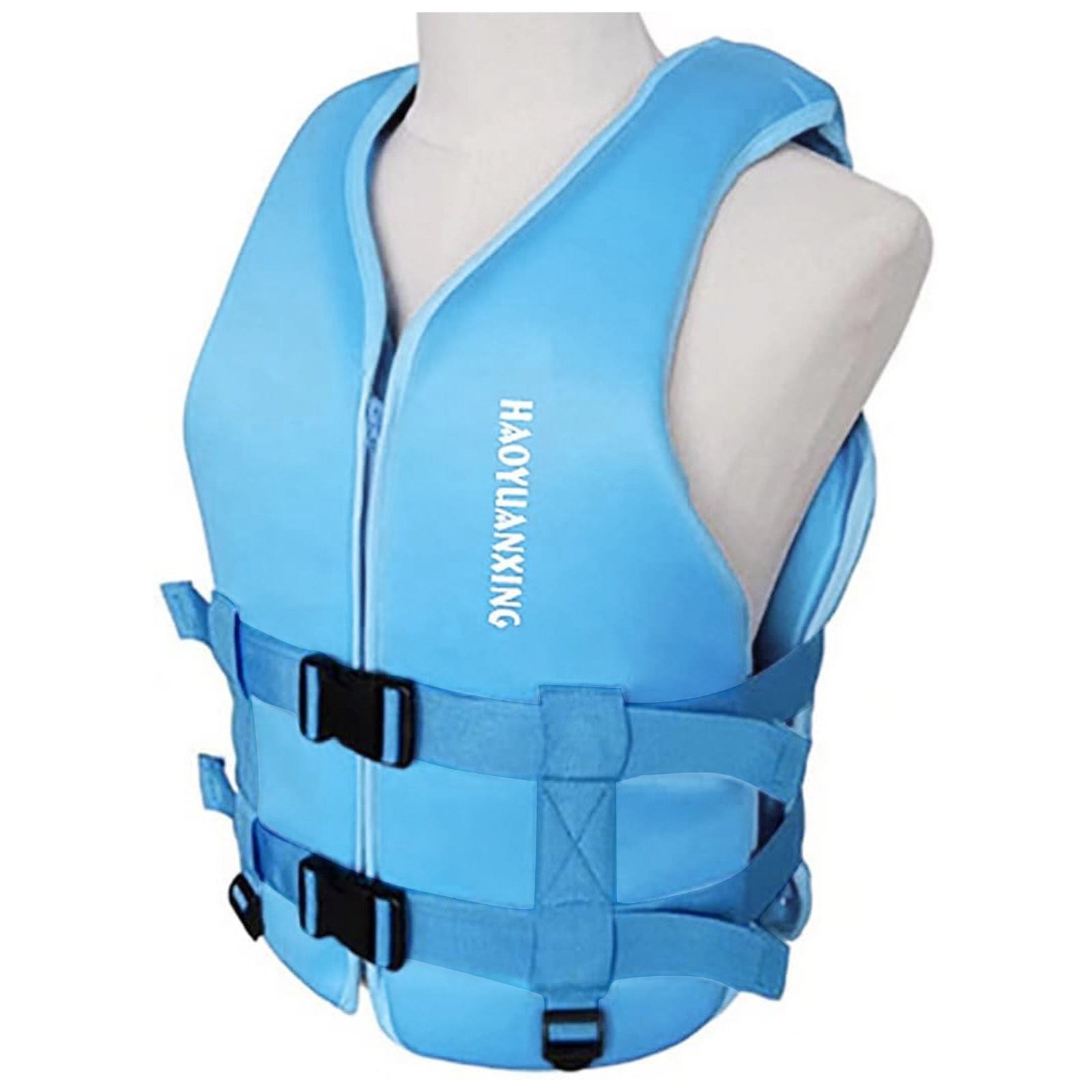 Unisex Swim Vest with Leg Straps Adults Kayak Boating Vest Womens Mens Outdoor Water Sports High Buoyancy Adjustable Safety Jacket Blue S