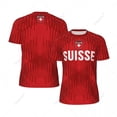 thumbnail image 1 of Unisex Switzerland Suisse Flag 3D Printed T-shirt Fans Mesh tshirt For Running Bike Soccer Tennis Fitness Sports Exclusive, 1 of 10