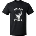 thumbnail image 1 of Unisex T-Shirt, Best Dad By Par, Slim Fit, Short Sleeve Sweater - Graphite Heather Large, 1 of 2