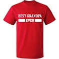 thumbnail image 1 of Unisex T-Shirt, Best Grandpa Ever, Slim Fit, Short Sleeve Sweater - Red X-Large, 1 of 2