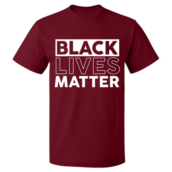 Unisex T-Shirt, Black Lives Matter, Slim Fit, Short Sleeve Sweater - Cardinal Red 2X-Large