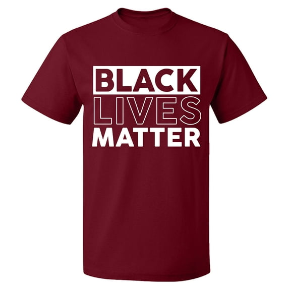 Unisex T-Shirt, Black Lives Matter, Slim Fit, Short Sleeve Sweater - Cardinal Red Medium