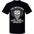 thumbnail image 1 of Unisex T-Shirt, Breating Morale Improves, Slim Fit, Short Sleeve Sweater - Black Small, 1 of 2