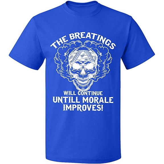 Unisex T-Shirt, Breating Morale Improves, Slim Fit, Short Sleeve Sweater - Royal Blue X-Large