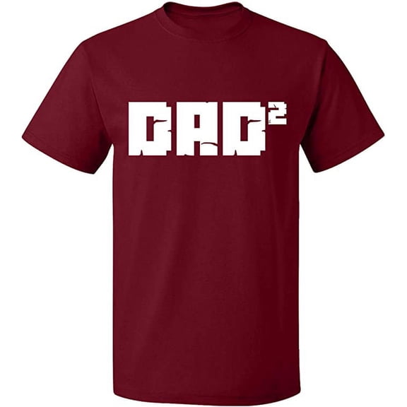 Unisex T-Shirt, Dad Square, Slim Fit, Short Sleeve Sweater - Cardinal Red X-Large