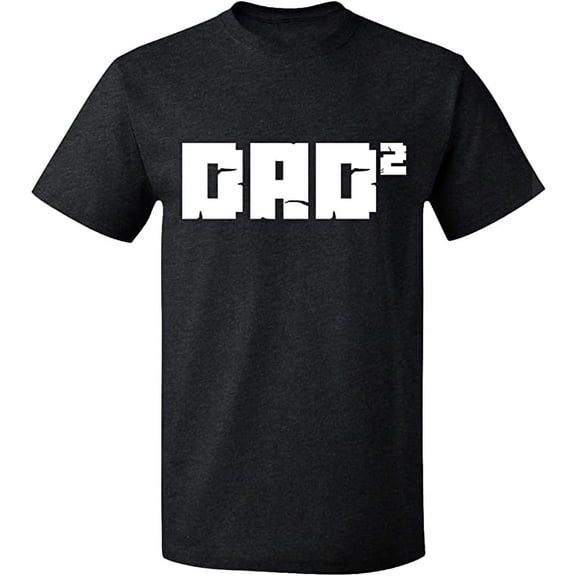 Unisex T-Shirt, Dad Square, Slim Fit, Short Sleeve Sweater - Dark Heather Medium