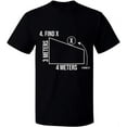 thumbnail image 1 of Unisex T-Shirt, Find X Found It Math, Slim Fit, Short Sleeve Sweater - Black Small, 1 of 2