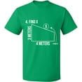 thumbnail image 1 of Unisex T-Shirt, Find X Found It Math, Slim Fit, Short Sleeve Sweater - Irish Green 2X-Large, 1 of 2
