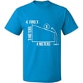 thumbnail image 1 of Unisex T-Shirt, Find X Found It Math, Slim Fit, Short Sleeve Sweater - Sapphire X-Large, 1 of 2