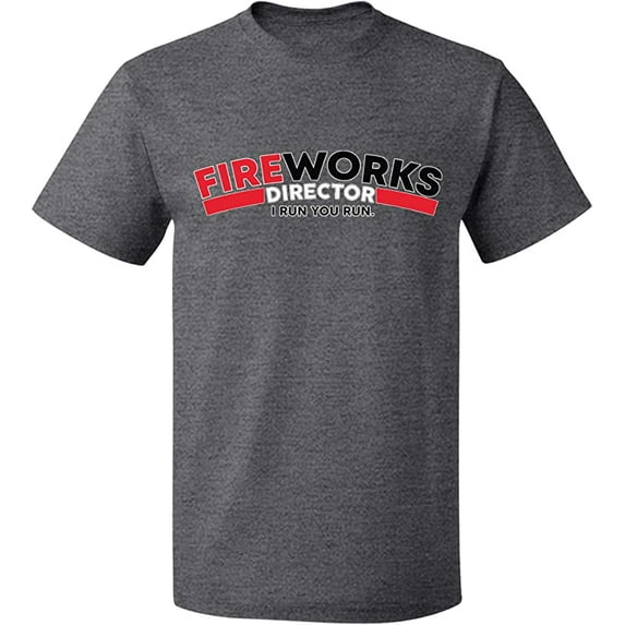 Unisex T-Shirt, Fire Work Director, Slim Fit, Short Sleeve Sweater - Graphite Heather Small