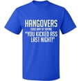 thumbnail image 1 of Unisex T-Shirt, Hangovers Gods Way, Slim Fit, Short Sleeve Sweater - Royal Blue 2X-Large, 1 of 2