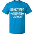 thumbnail image 1 of Unisex T-Shirt, Hangovers Gods Way, Slim Fit, Short Sleeve Sweater - Sapphire Large, 1 of 2