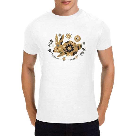 Unisex T-Shirt - Heavy Cotton Shirt – Bunny Love – White (S)