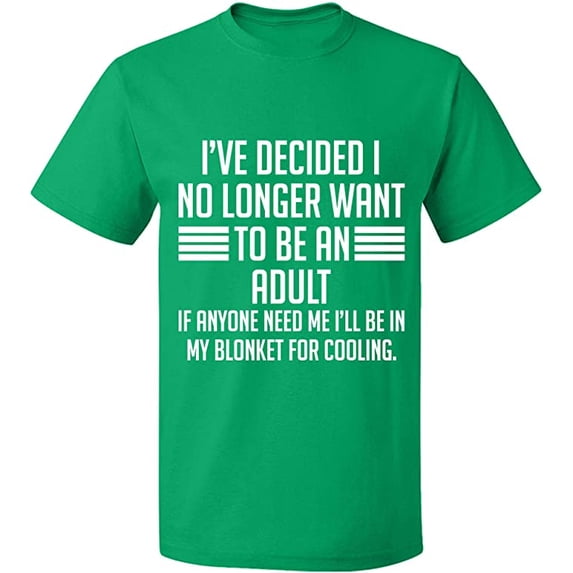Unisex T-Shirt, My Blonket For Cooling, Slim Fit, Short Sleeve Sweater - Irish Green 3X-Large