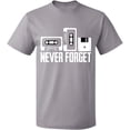 thumbnail image 1 of Unisex T-Shirt, Never Forget, Slim Fit, Short Sleeve Sweater - Sport Grey Medium, 1 of 2