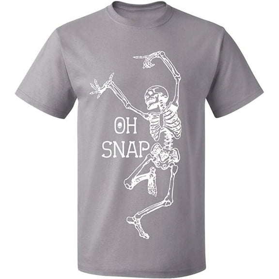 Unisex T-Shirt, Oh Snap, Slim Fit, Short Sleeve Sweater - Sport Grey Medium