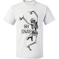 thumbnail image 1 of Unisex T-Shirt, Oh Snap, Slim Fit, Short Sleeve Sweater - White Large, 1 of 2