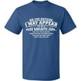 thumbnail image 1 of Unisex T-Shirt, On The Outside I May Appear, Slim Fit, Short Sleeve Sweater - Indigo Blue Medium, 1 of 2