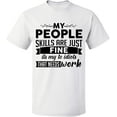 thumbnail image 1 of Unisex T-Shirt, People Skills Fine Work, Slim Fit, Short Sleeve Sweater - White Small, 1 of 2