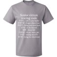 thumbnail image 1 of Unisex T-Shirt, Senior Citizen Texting Code, Slim Fit, Short Sleeve Sweater - Sport Grey 2X-Large, 1 of 2