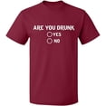thumbnail image 1 of Unisex T-Shirt Short Sleeve Sweater - Maroon 3X-Large, 1 of 2