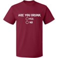 thumbnail image 1 of Unisex T-Shirt Short Sleeve Sweater - Maroon Small, 1 of 2
