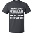 thumbnail image 1 of Unisex T-Shirt, Slim Fit Short Sleeve Sweater - Charcoal X-Large, 1 of 2